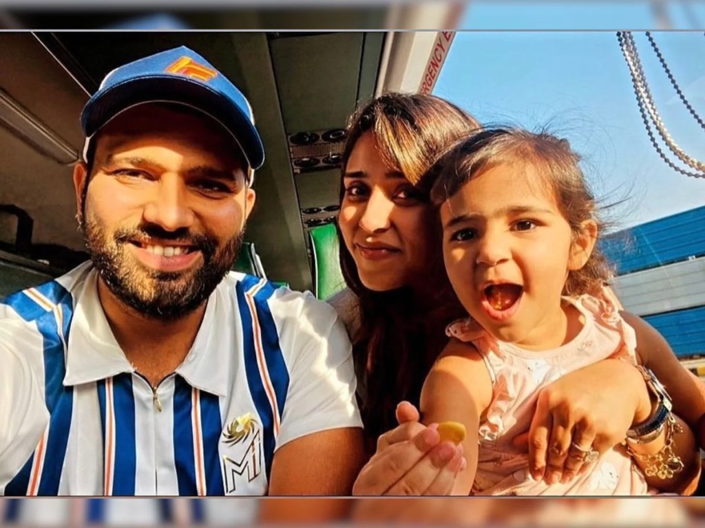 India vs England 5th Test: Rohit Sharma’s daughter Samaira gives update on father’s health, WATCH 35 1619765230 rohit daughter wife